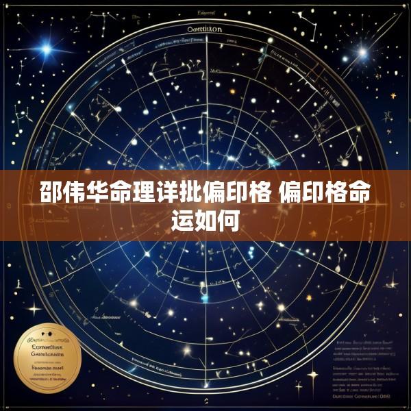 邵伟华命理详批偏印格 偏印格命运如何