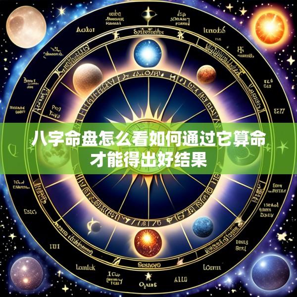 八字命盘怎么看如何通过它算命才能得出好结果