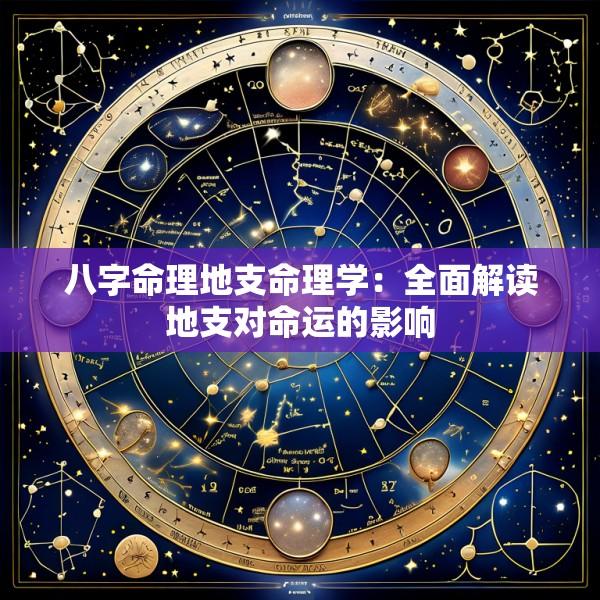 八字命理地支命理学：全面解读地支对命运的影响