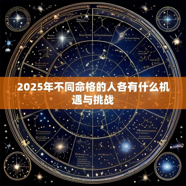 2025年不同命格的人各有什么机遇与挑战