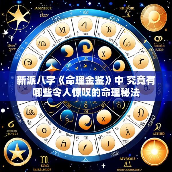 新派八字《命理金鉴》中 究竟有哪些令人惊叹的命理秘法
