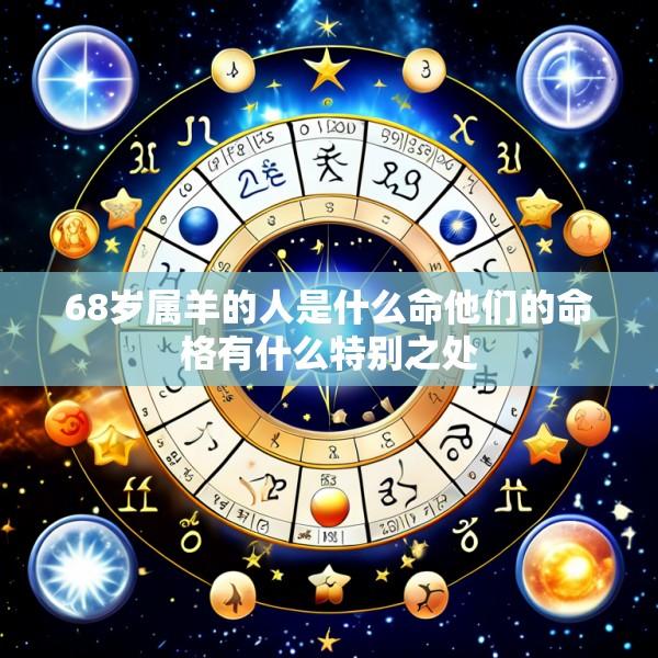68岁属羊的人是什么命他们的命格有什么特别之处