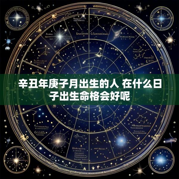辛丑年庚子月出生的人 在什么日子出生命格会好呢