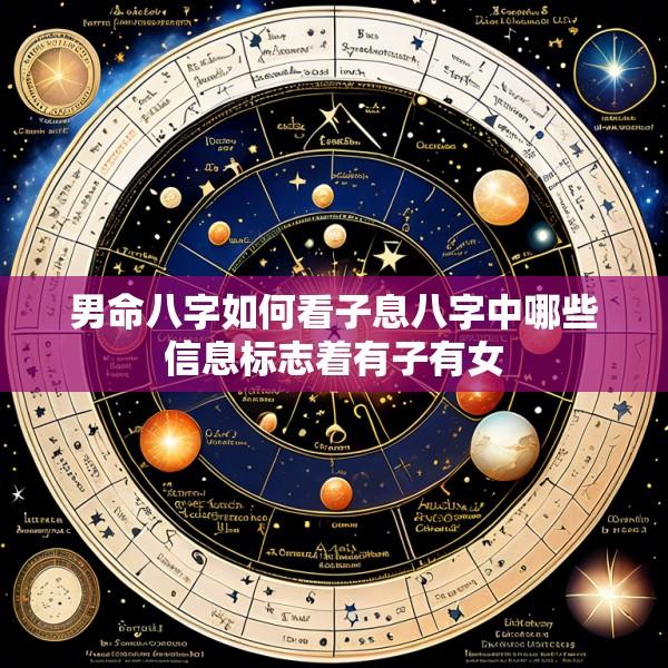 男命八字如何看子息八字中哪些信息标志着有子有女
