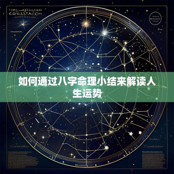 如何通过八字命理小结来解读人生运势