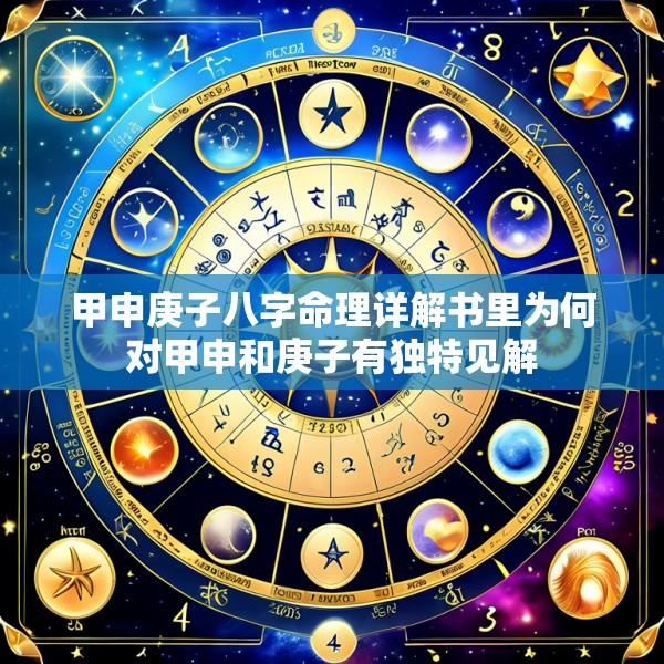 甲申庚子八字命理详解书里为何对甲申和庚子有独特见解