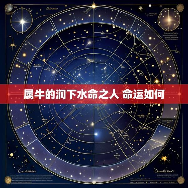 属牛的涧下水命之人 命运如何