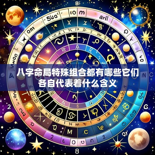 八字命局特殊组合都有哪些它们各自代表着什么含义
