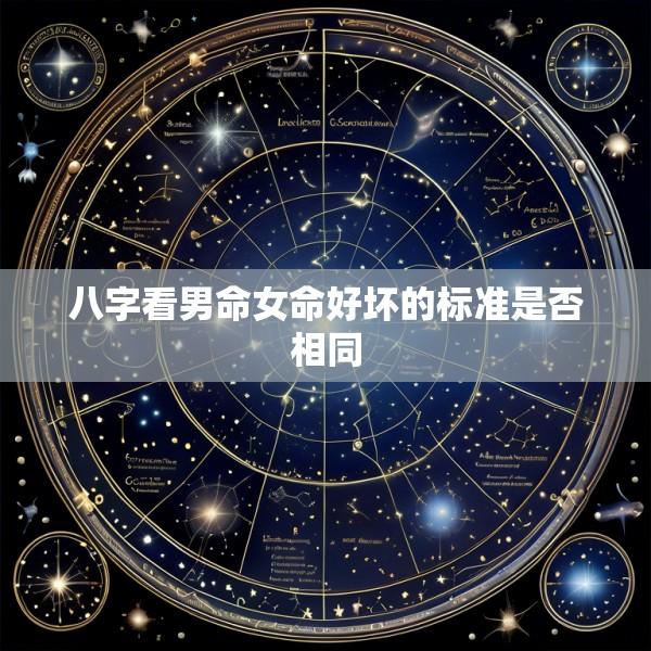 八字看男命女命好坏的标准是否相同