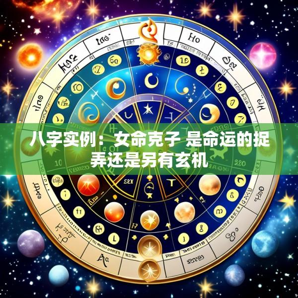 八字实例：女命克子 是命运的捉弄还是另有玄机