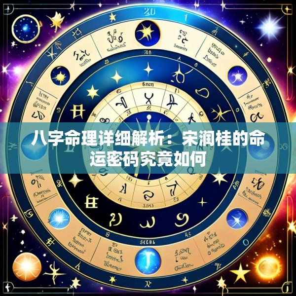 八字命理详细解析：宋润桂的命运密码究竟如何