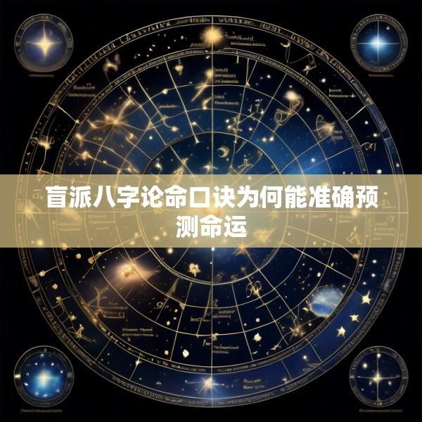 盲派八字论命口诀为何能准确预测命运