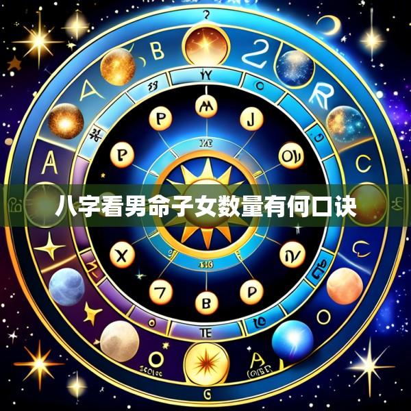 八字看男命子女数量有何口诀