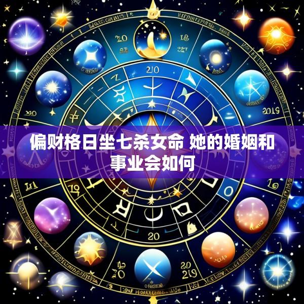 偏财格日坐七杀女命 她的婚姻和事业会如何
