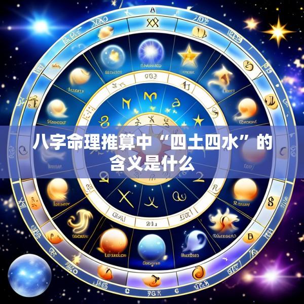 八字命理推算中“四土四水”的含义是什么