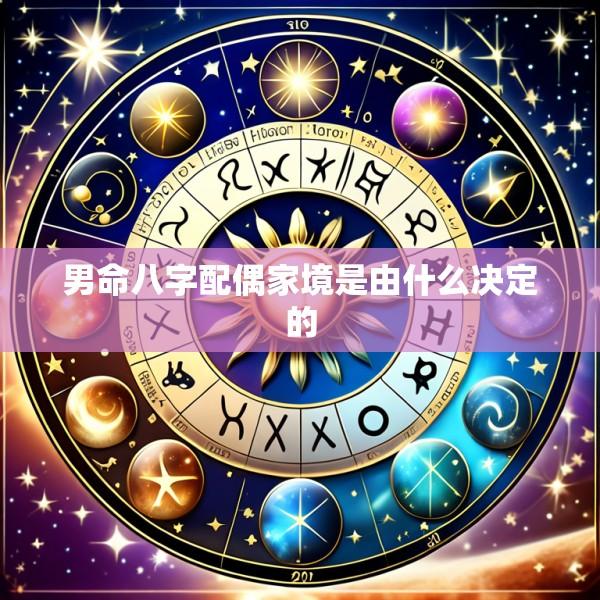 男命八字配偶家境是由什么决定的