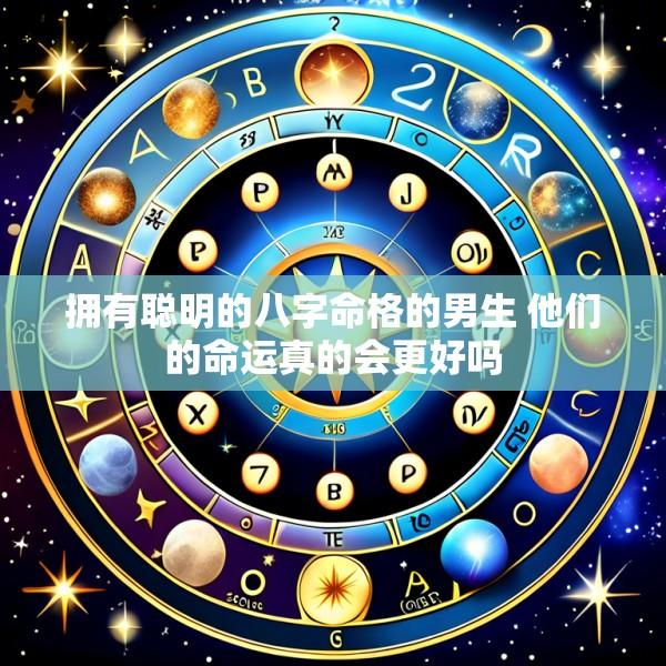 拥有聪明的八字命格的男生 他们的命运真的会更好吗
