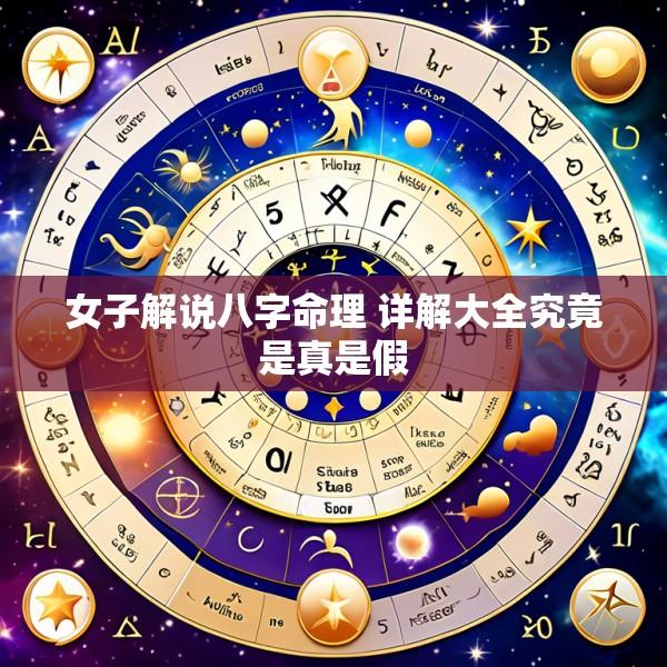 女子解说八字命理 详解大全究竟是真是假