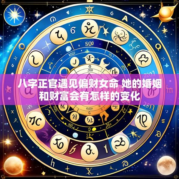 八字正官遇见偏财女命 她的婚姻和财富会有怎样的变化