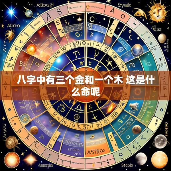 八字中有三个金和一个木 这是什么命呢