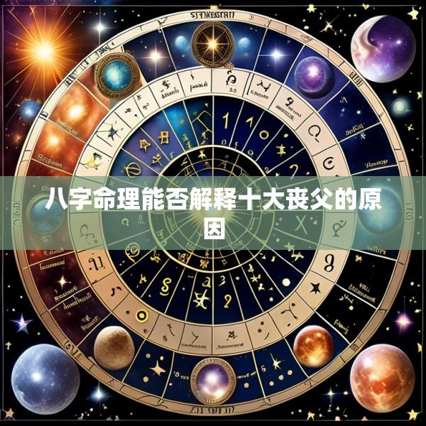 八字命理能否解释十大丧父的原因