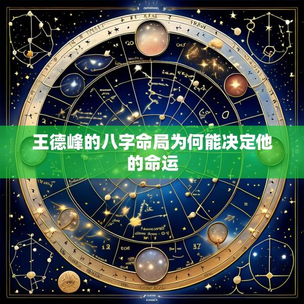 王德峰的八字命局为何能决定他的命运