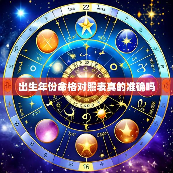 出生年份命格对照表真的准确吗