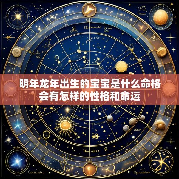 明年龙年出生的宝宝是什么命格会有怎样的性格和命运