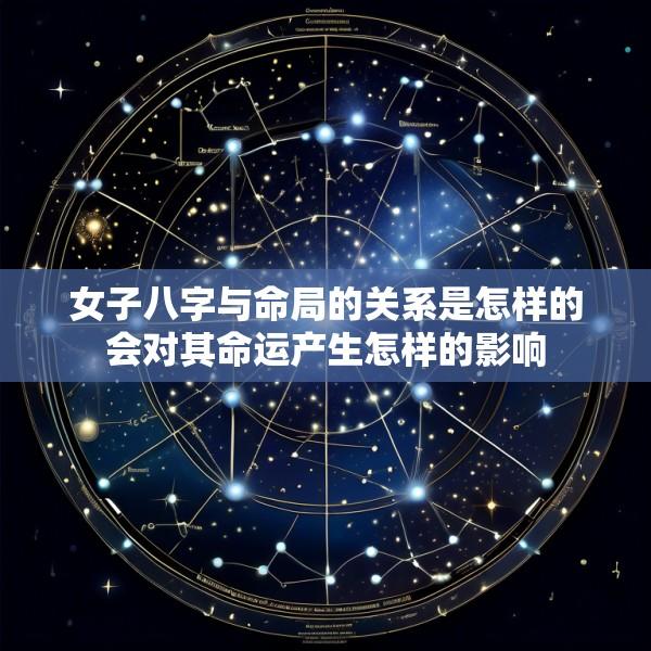 女子八字与命局的关系是怎样的会对其命运产生怎样的影响