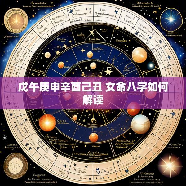 戊午庚申辛酉己丑 女命八字如何解读