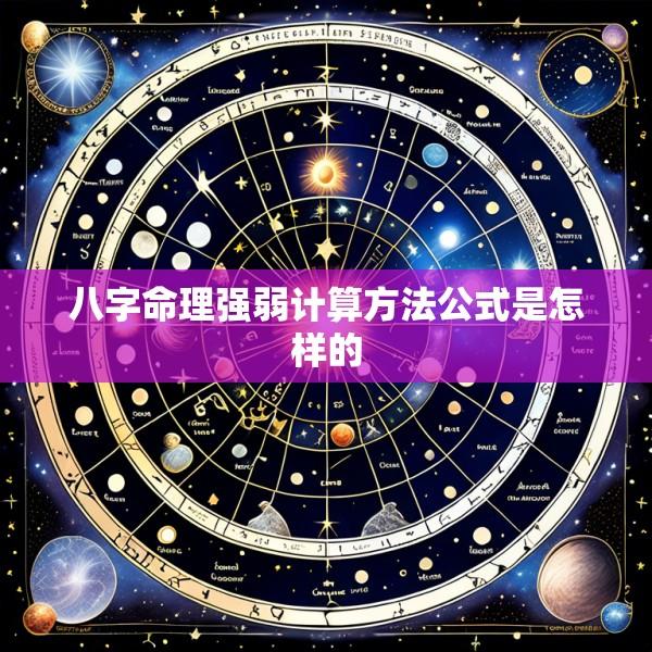 八字命理强弱计算方法公式是怎样的