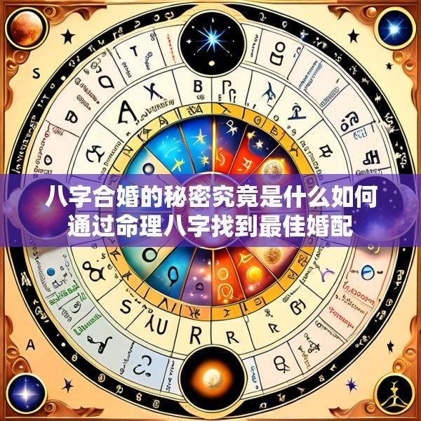 八字合婚的秘密究竟是什么如何通过命理八字找到最佳婚配
