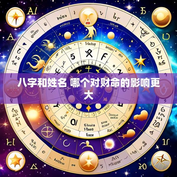 八字和姓名 哪个对财命的影响更大