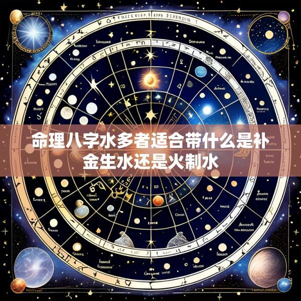 命理八字水多者适合带什么是补金生水还是火制水