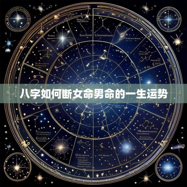 八字如何断女命男命的一生运势