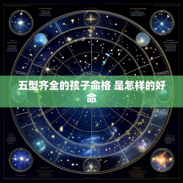 五型齐全的孩子命格 是怎样的好命
