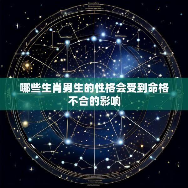 哪些生肖男生的性格会受到命格不合的影响