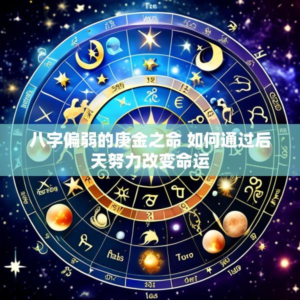 八字偏弱的庚金之命 如何通过后天努力改变命运