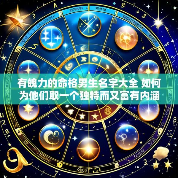 有魄力的命格男生名字大全 如何为他们取一个独特而又富有内涵的名字