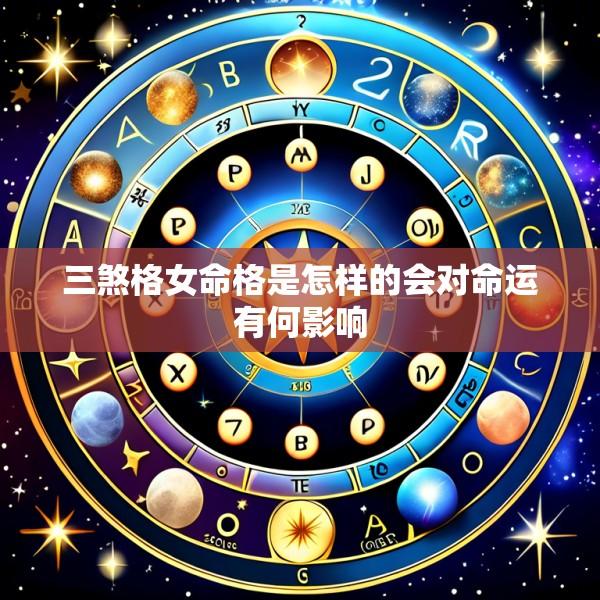 三煞格女命格是怎样的会对命运有何影响