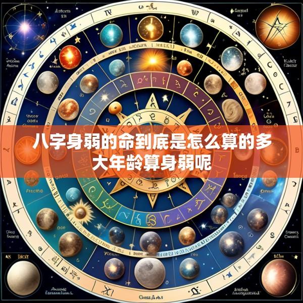 八字身弱的命到底是怎么算的多大年龄算身弱呢