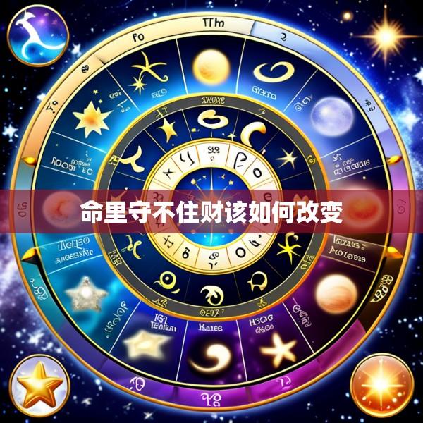 命里守不住财该如何改变