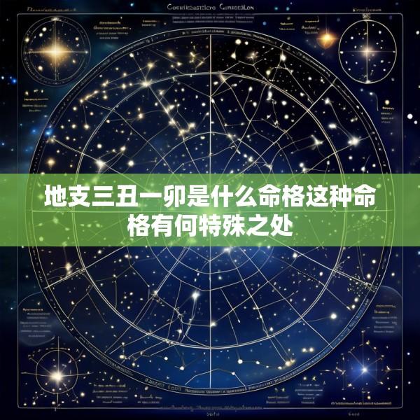 地支三丑一卯是什么命格这种命格有何特殊之处