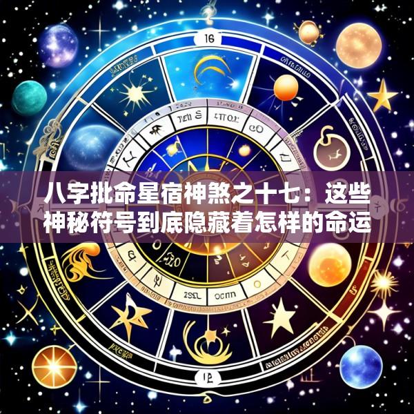八字批命星宿神煞之十七：这些神秘符号到底隐藏着怎样的命运密码