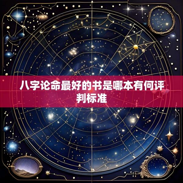 八字论命最好的书是哪本有何评判标准