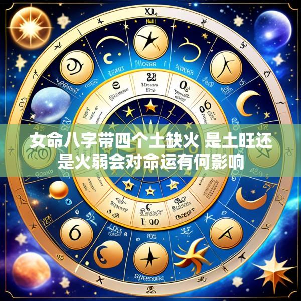 女命八字带四个土缺火 是土旺还是火弱会对命运有何影响