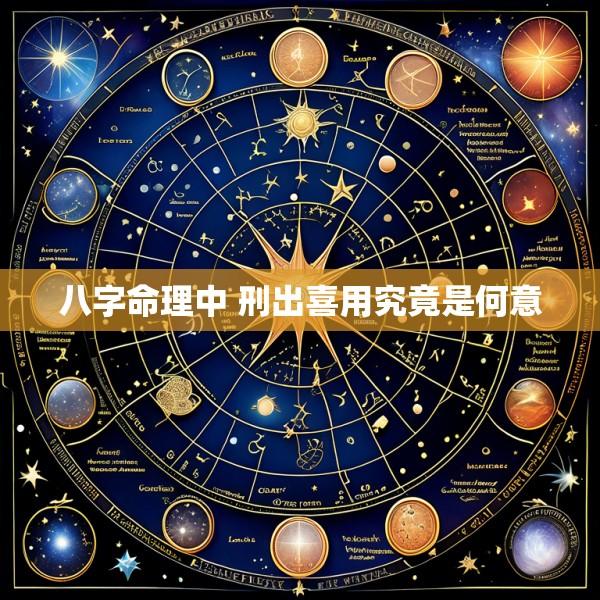 八字命理中 刑出喜用究竟是何意