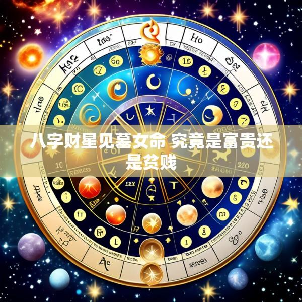 八字财星见墓女命 究竟是富贵还是贫贱