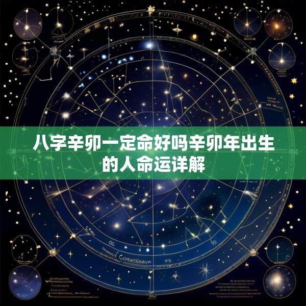 八字辛卯一定命好吗辛卯年出生的人命运详解