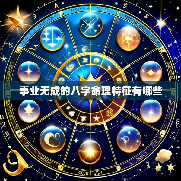 事业无成的八字命理特征有哪些